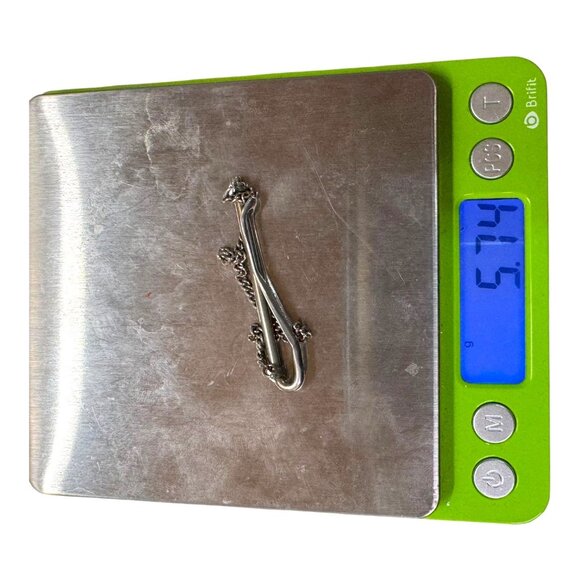 Vintage Balfour 1/20 12K Gold Filled GF Tie Bar Clip Chain Dad Fathers Day Gift - Picture 6 of 6